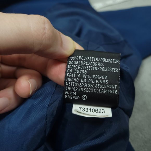 Kasper Petite Blazer Jacket Women's PS Polyester Blend Blue 3 Buttons - Picture 14 of 15